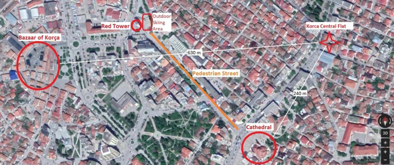 Korca Central Flat Екстер'єр фото